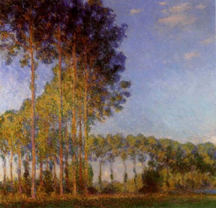 Claude Monet Poplars on the banks of the River Epte Germany oil painting art